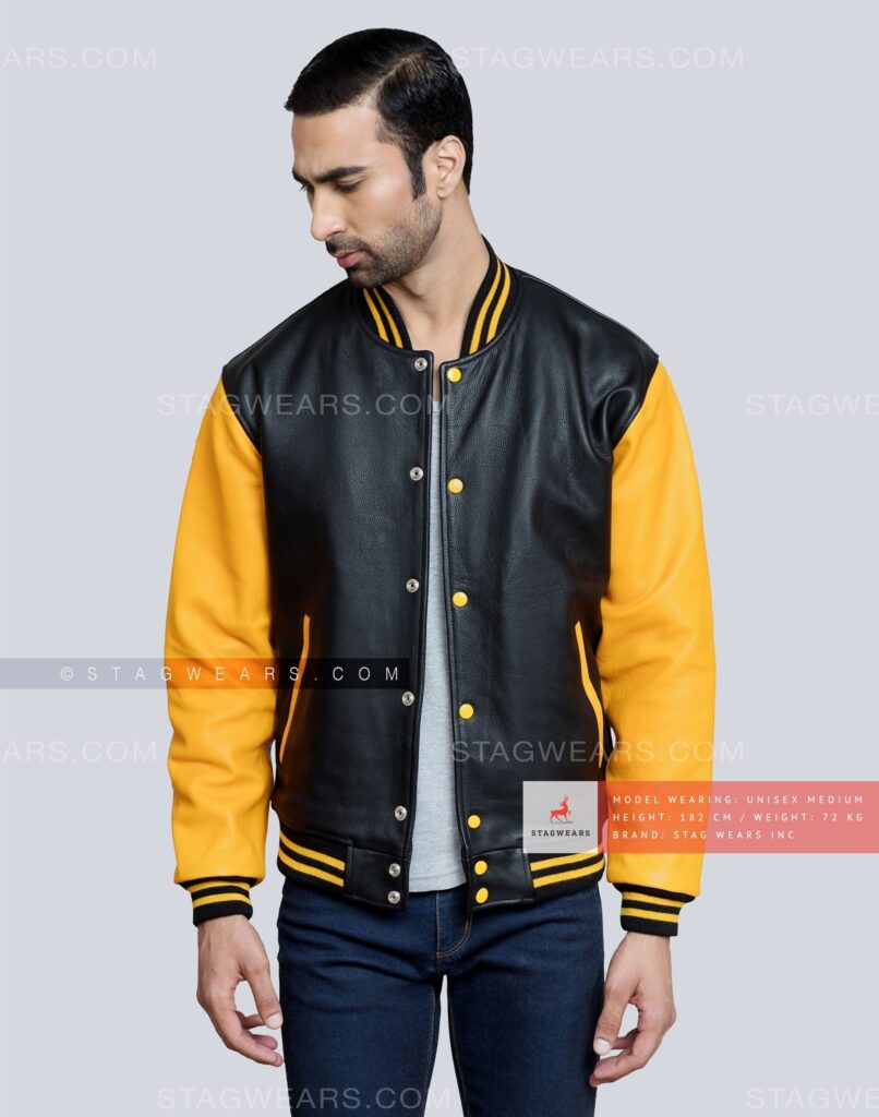 Varsity Leather Blouson - Men - Ready-to-Wear