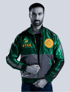 Stag Wears' Track Jacket - Satin